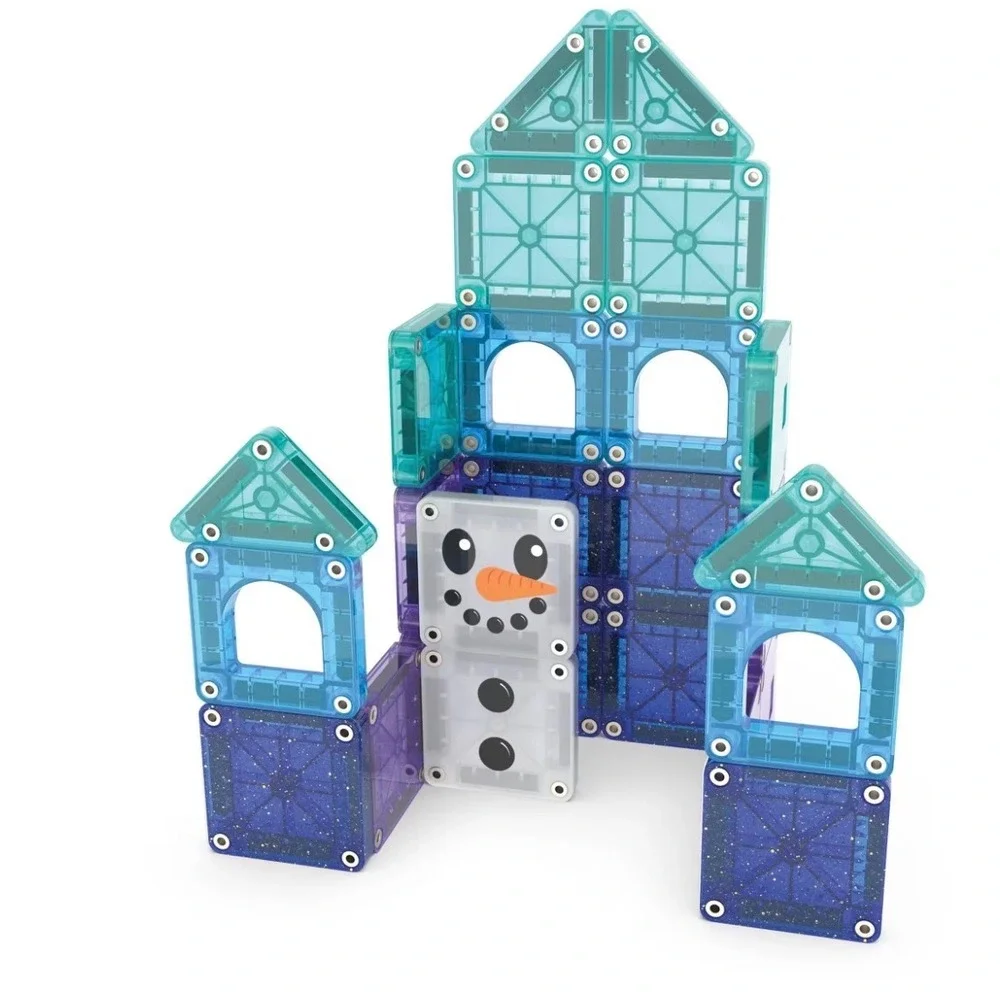 Magna-Tiles microMAGS Travel Winter Wonder 26 Piece Magnetic Set 254026WW New